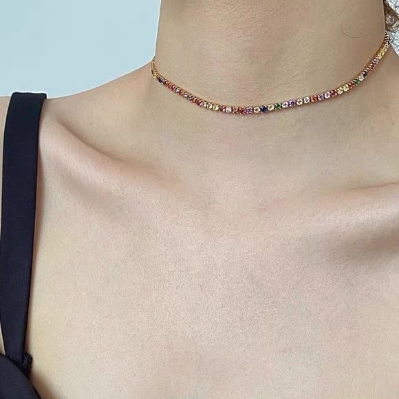 ✨Rainbow Tennis Choker - Picture 9 of 9